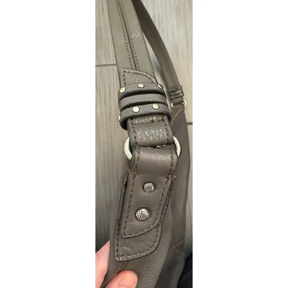 The Sak Sequoia Hobo Bag Gray Soft Pebbled Leather